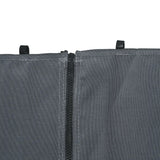 Outsunny Replacement Gazebo Curtains 4-Panel Sidewalls with Zipper for 3 x 3 (M) Yard Gazebos Canopy Tent, Dark Grey