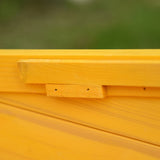 Pawhut Garden Wooden Cat House Hide Cage Outdoor Pet Play Home Waterproof Roof Kitty Shelter Kennel w/ith Door & Window