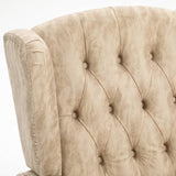 HOMCOM Chesterfield-Style Reclining Armchair - Beige