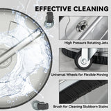 Outsunny Pressure Washer Surface Cleaner 3600 PSI Power Washer Rotary Surface Cleaner with 4 Wheels for Driveways