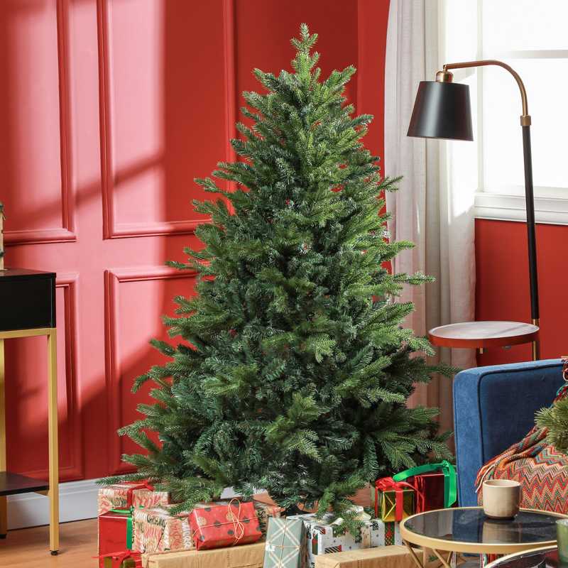 HOMCOM 5ft Bare Artificial Christmas Tree, with 1309 Tips - Green