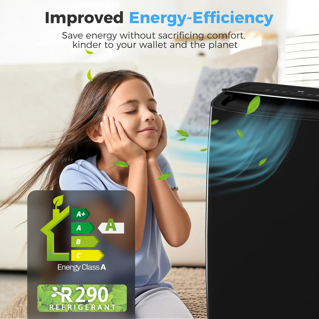 HOMCOM Portable Air Conditioner 14000 BTU, 4-in-1 Air Conditioning Unit, Dehumidifier, Cooling, Fan, Children Lock, 40m2