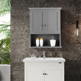 Multi-Purpose Wall Cabinet Storage with 2-Door for Bathroom