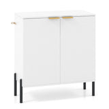 2-Door Buffet Cabinet with Anti-Tipping Kits for Dining Living Room Entryway-White