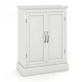 Bathroom Floor Cabinet with Adjustable Shelves & Anti-toppling Device