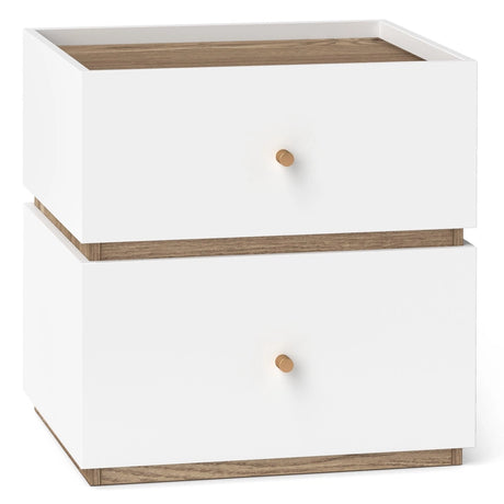 2-Drawer Modern Nightstand with Storage for Living Room Bedroom