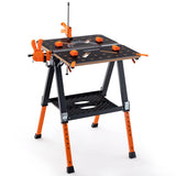 2-in-1 Folding Work Table and Sawhorse with 454 kg Max Load