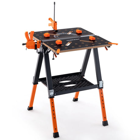 2-in-1 Folding Work Table and Sawhorse with 454 kg Max Load