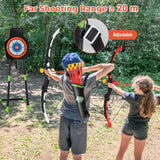 2 Pack Kids Bow and Arrow Set LED Illuminated Archery Toy Set