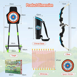2 Pack Kids Bow and Arrow Set LED Illuminated Archery Toy Set