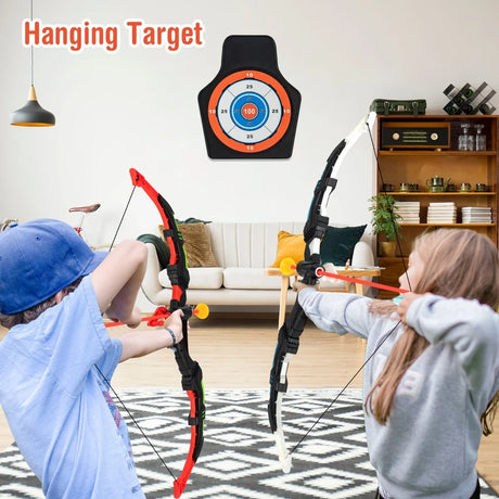 2 Pack Kids Bow and Arrow Set LED Illuminated Archery Toy Set