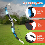 2 Pack Kids Bow and Arrow Set LED Illuminated Archery Toy Set