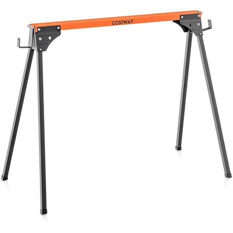 2 x sawhorse work trestle foldable scaffolding trestle can hold up to 500 kg 96.5 x 47 x 76 cm