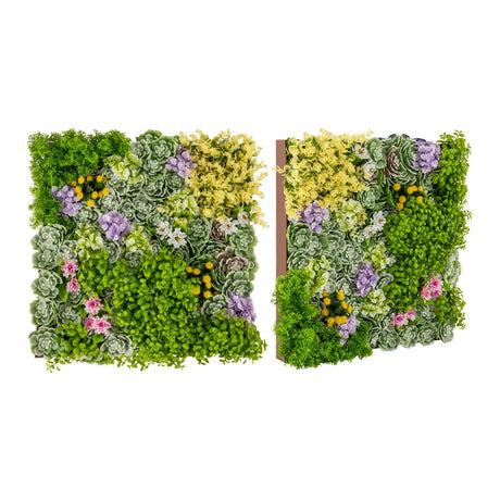 50 x 50 cm 3D Hanging Succulents with 10 Types of Mixed Faux Plants