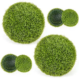 2 Pieces Artificial Plant Boxwood Topiary Ball-M