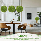 2 Pieces Artificial Plant Boxwood Topiary Ball-M