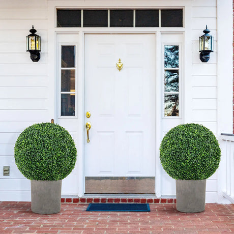 2 Pieces 39CM/50CM Artificial Decorative Plant Milan Grass Ball-M