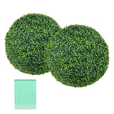 2 Pieces 39CM/50CM Artificial Decorative Plant Milan Grass Ball-M
