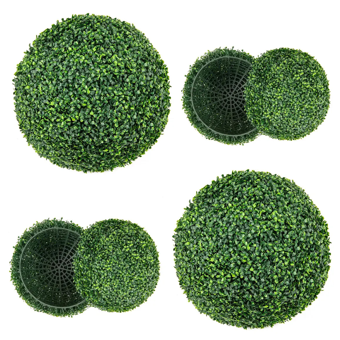 2 Pieces 39CM/50CM Artificial Decorative Plant Milan Grass Ball-M