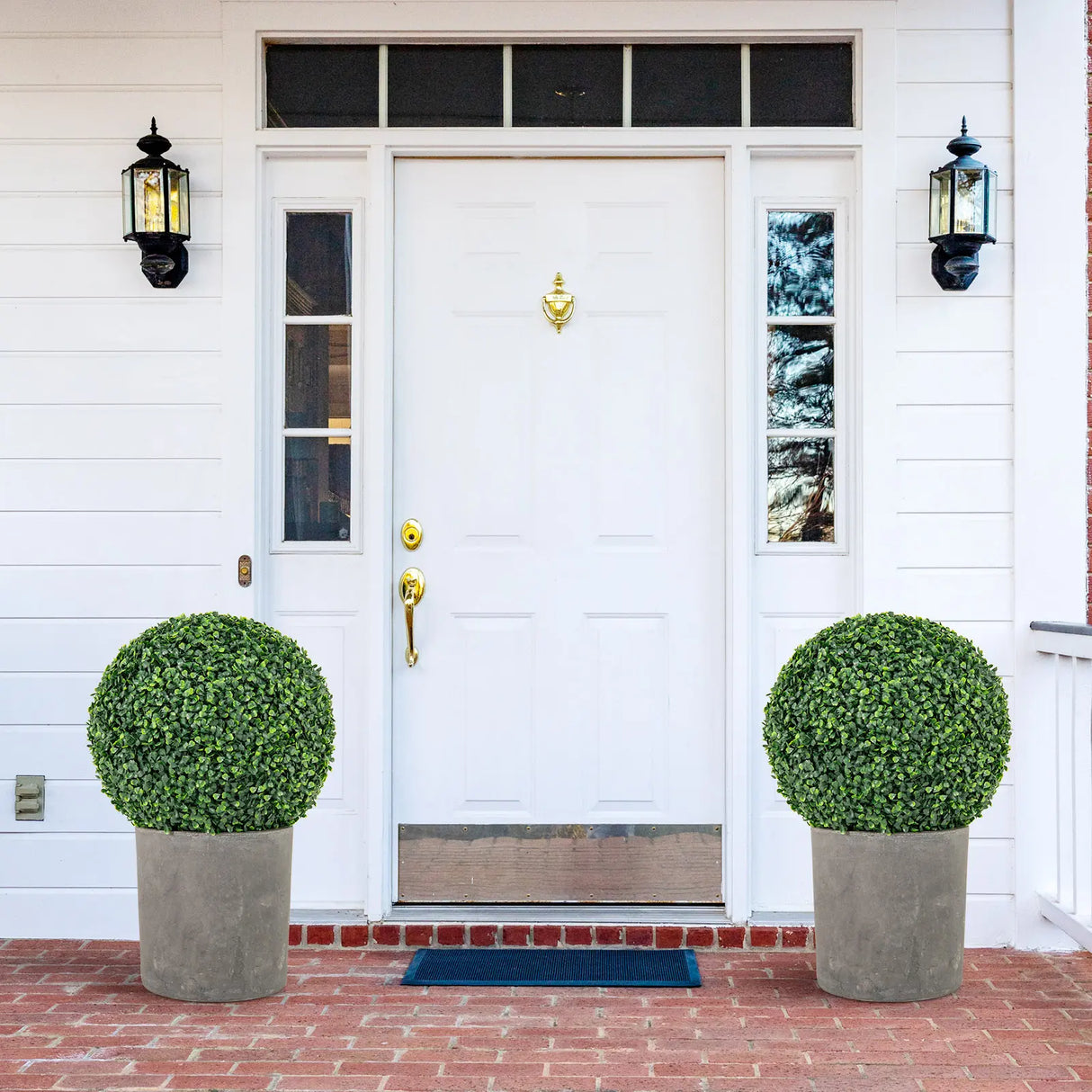 2 Pieces 39CM/50CM Artificial Decorative Plant Milan Grass Ball-S