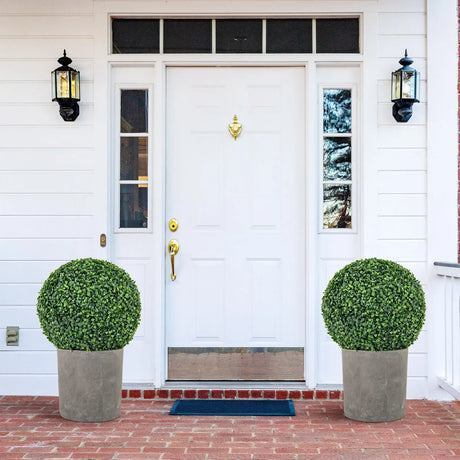 2 Pieces 39CM/50CM Artificial Decorative Plant Milan Grass Ball-S