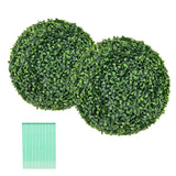2 Pieces 39CM/50CM Artificial Decorative Plant Milan Grass Ball-S