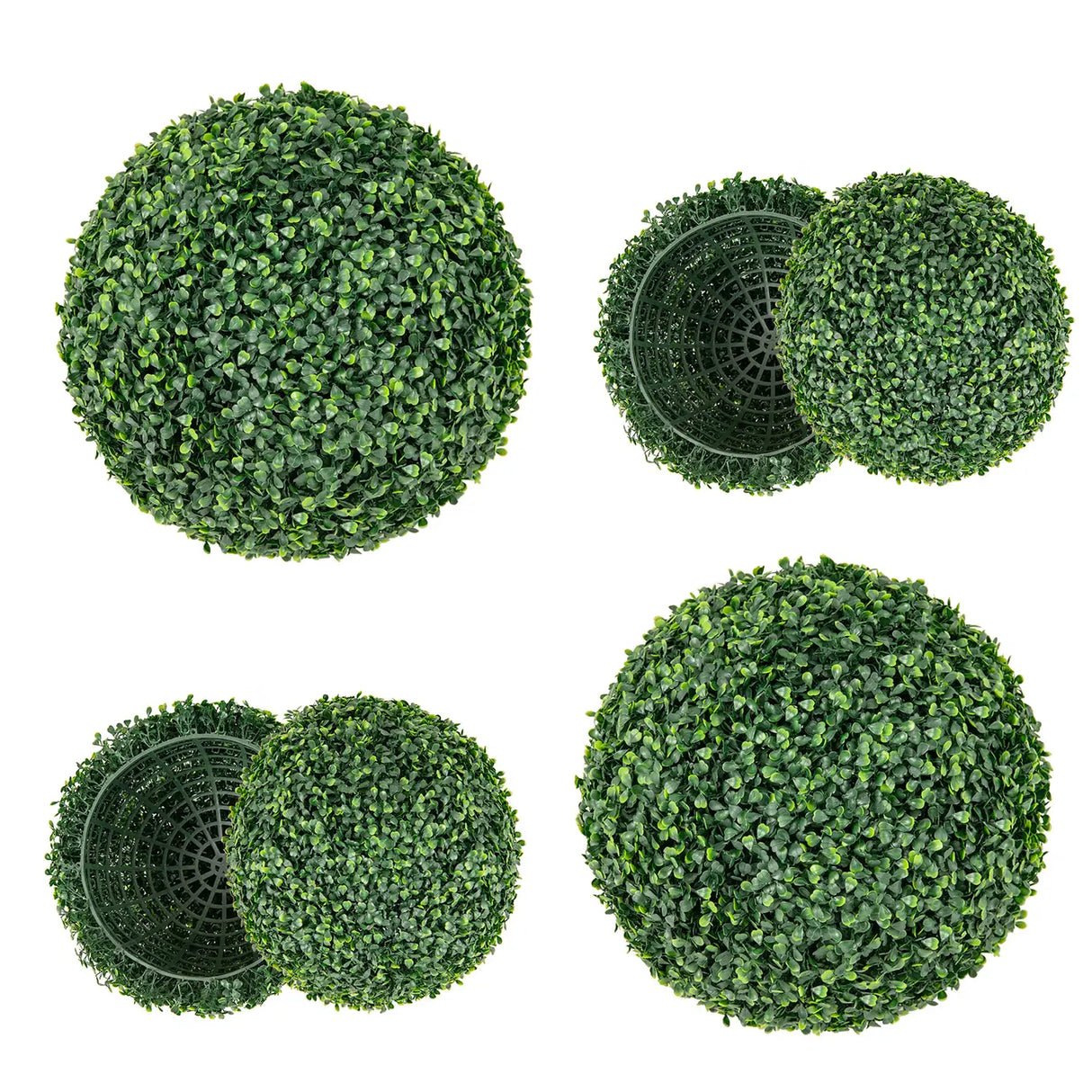 2 Pieces 39CM/50CM Artificial Decorative Plant Milan Grass Ball-S