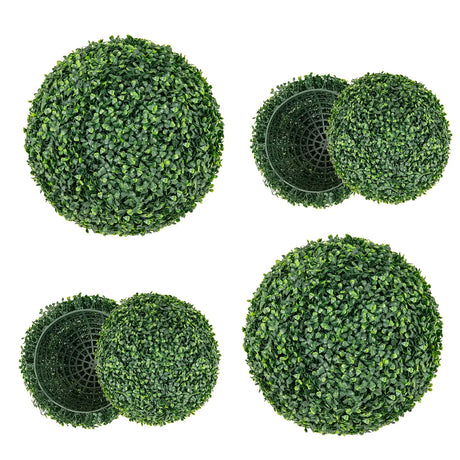 2 Pieces 39CM/50CM Artificial Decorative Plant Milan Grass Ball-S