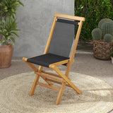 2 Piece Patio Folding Chairs with Woven Rope Seat and Back for Porch Backyard Poolside