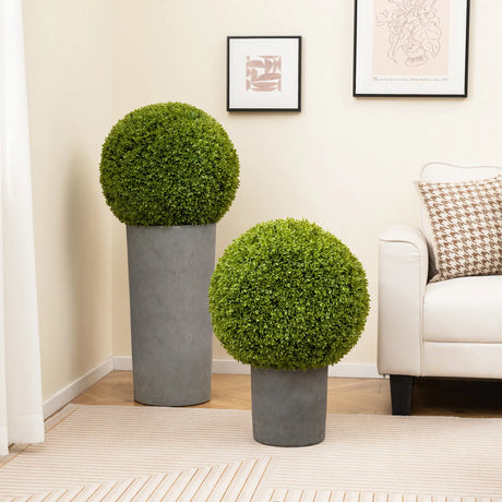 2-Piece 50cm Artificial Plant Boxwood Topiary Ball-M