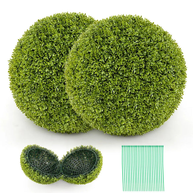 2-Piece 50cm Artificial Plant Boxwood Topiary Ball-M