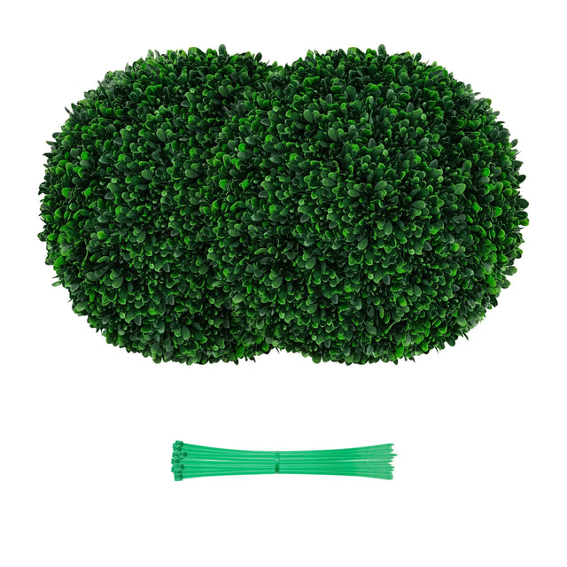 2 Pieces 52 CM Artificial Topiary Balls with 20 Zip Ties-M