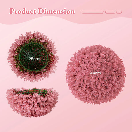 Faux Eucalyptus Decorative Balls with7 Layers Leaves UV Protected