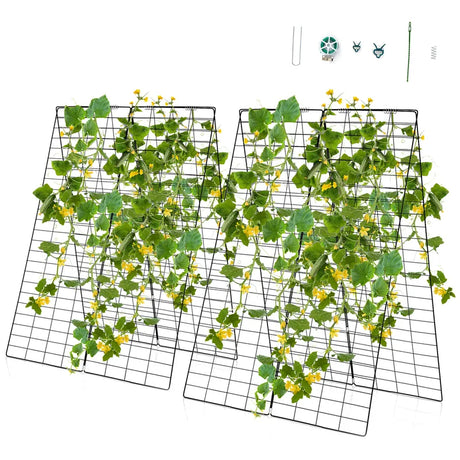 Garden Cucumber Trellis with Twist Tie for Climbing Plants