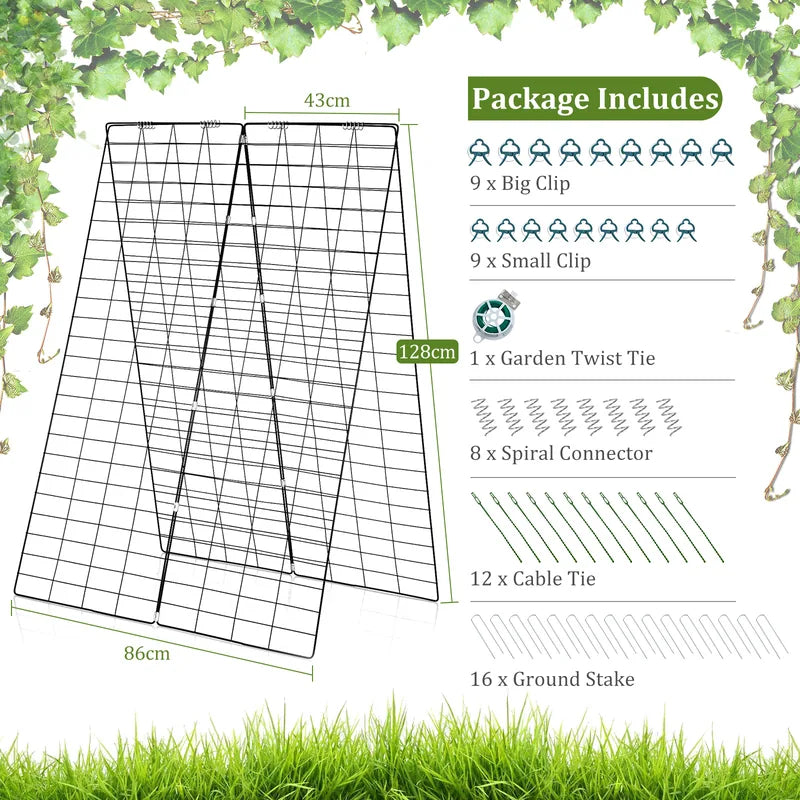 Garden Cucumber Trellis with Twist Tie for Climbing Plants