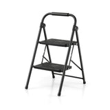 Folding Step Stool with Padded Handgrip and Wide Anti-Slip Pedal for Kitchen/Household/Garden