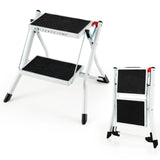 2 StepFolding Ladder with Heavy-duty Metal Frame for Household/Garden