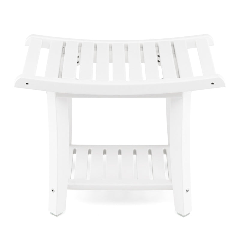 Waterproof Shower Stool with Storage for Bathroom/Entry/Living Room