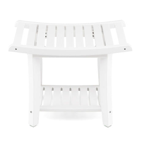 Waterproof Shower Stool with Storage for Bathroom/Entry/Living Room