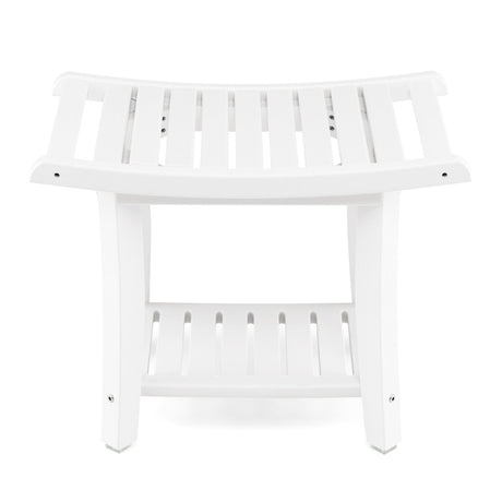 Waterproof Shower Stool with Storage for Bathroom/Entry/Living Room