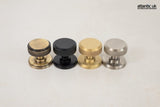 Millhouse Brass Harrison Solid Brass Knurled Mortice Knob on Concealed Fix Rose - Satin Brass - Set