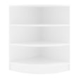 Retail Shop Corner Counter LM60 - White