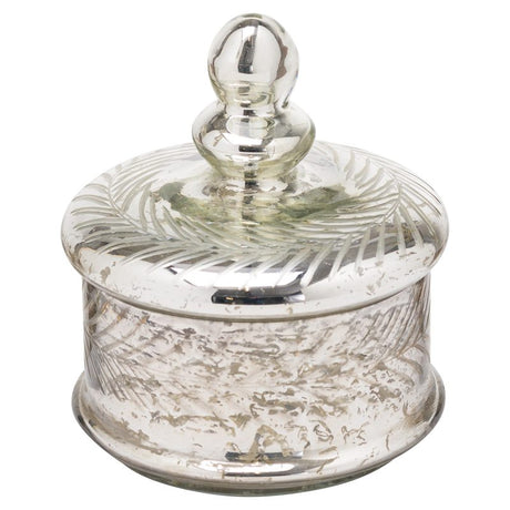 Silver Foil Effect Small Trinket Jar