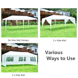 10 x 20 Feet Outdoor Party Wedding Canopy Tent with Removable Walls and Carry Bag