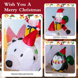 210 cm LED Lighted Xmas Inflatable Polar Bear with Shaking Head
