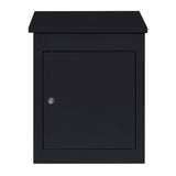 Black Anti-Theft Parcel Post Box