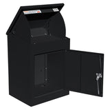 Black Anti-Theft Parcel Post Box