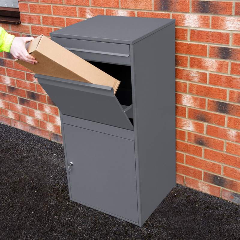 Grey Anti-Theft Parcel Post Box XL