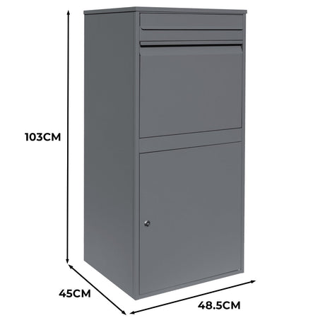 Grey Anti-Theft Parcel Post Box XL