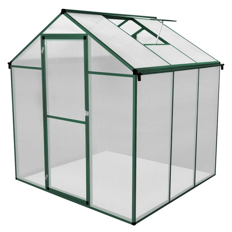 Polycarbonate Greenhouse 6ft x 6ft – Green